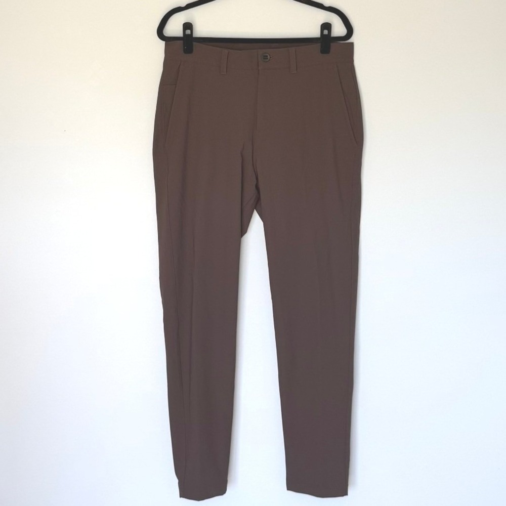Lululemon Slim Tapered Twill Trouser 32 Espresso Brown LM5AYDS NWT